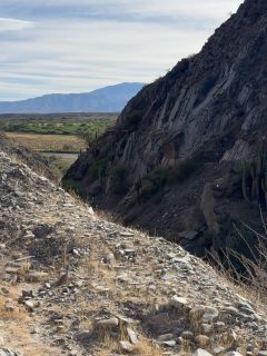 Today we took Argentina’s most famous highway, Ruta 40, from Cachi down to Cafayate. The highway is over 5,000 km long, running south from Bolivia, and most of this stretch today was unpaved with continual turns. 

I felt for Rodrigo @ponchotours driving. He is a trooper! We ended the day with an excellent late lunch. 

Highlights were again the incredible landscapes and a church in Molinos that was built in 1692.

And some goats. 

In the first video you can see the original pre-Incan path cut into the rock above the River Calchaquí. Roads have to be elevated above the flood plain, which means into the rock. 

#argentina #salta #travel #ruta40