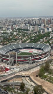 About 16 million people live in the Buenos Aires metropolitan area, 14 million in the urban core and about 3.1 million in the city of Buenos Aires itself. This video just gives a glimpse. You see the famous Estadio Monumental, home of River Plate and the Argentine National Team, on this final approach. #buenosaires #riverplate #argentina #travel #aerolineasargentinas