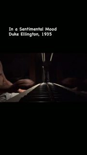 Duke Ellington composed In a Sentimental Mood in 1935 and recorded it the same year. It is a jewel of harmonic progressions and exquisite, haunting, lyrical melody. It was the basis of many collaborations over the ensuing decades, including an especially memorable recording with John Coltrane in 1962.  #dukeellington #jazz #jazzpiano #piano #fazioli