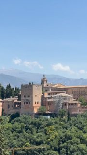 The Alhambra, and the associated royal retreat, the Generalife, are jewels of sophistication. 

Both were built in the 13th and 14th centuries,  as a contained and fortified town that included workers and fields for growing food. 

It lay on high ground on one side of the Daro River. The associated town of Albaicín rose on its own high ground on the other side. 

The Alhambra was built when Granada was the only remaining area of Muslim rule in the Iberian peninsula. The other areas had fallen to the Catholics by 1248, but this relatively small land survived as a vassal state until the last sultan, Boabdil, surrendered it to Ferdinand and Isabella in 1492, the year Columbus launched what became the Spanish empire in the Americas. 

According to ChatGPT, “Boabdil remains a complex, tragic figure—condemned by some as a weak ruler who capitulated, admired by others as a pragmatic leader who spared Granada’s people and preserved the Alhambra from destruction. His fabled “Last Sigh of the Moor,” weeping as he looked back at Granada for the final time, endures as one of the most evocative symbols of the end of al-Andalus. “

It’s miraculous that so much has survived. The families that owned the Generalife until the 20th century made changes, and Charles V ordered a palace built that was not completed until the 20th Century. Napoleon’s troops destroyed much in the early 19th Century. 

Water played a central role in the design of the Alhambra and Generalife, streams and fountains and ponds with lilly pads and frogs seen everywhere. There are baths with heated water in the royal residential areas. 

The sounds of water; the intricate plaster and woodwork; the symmetry, the Arabic script a constant decoration, beautiful and eloquent; all reflect beauty, refinement and sophistication. 

It’s not the imposing gothic Cathedral of Seville. It’s altogether more modest but also more refined. More human, fragile, sensual. 

I spent an unforgettable three hours there yesterday. Despite the crowds, it was a moving experience and perhaps the architectural highlight of my trip. 

#granada #alhambra #españa #andalucia #travel