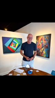 Integration, July 11-26 at Forever Florida, 2629 Central Ave, St. Petersburg. @markwilliamsart @wasilasart @foreverfloridarealestate #tampaartist #stpetersburgfl #stpeteartist #abstractartist #contemporaryart Integration
In art, I found a visual structure for experiences that were difficult to name, especially the lingering effects of childhood trauma and the ways it inhibits a stable sense of self.
Over time, this process evolved from the intimacy of cutting and arranging drawings and photographic fragments into the more physical and immediate language of geometric spray paint.
Hard edges, masked lines, and repeated forms now function as both boundaries and pathways, mapping the tension between rupture and repair. Spray paint allows the work to hold speed, breath, pressure, and release; its layered surfaces echo the accumulation of lived experience while the geometry introduces order, rhythm, and containment.
Through color, shape, and gesture I seek to integrate the fragmented, the hidden and the suppressed into something whole.