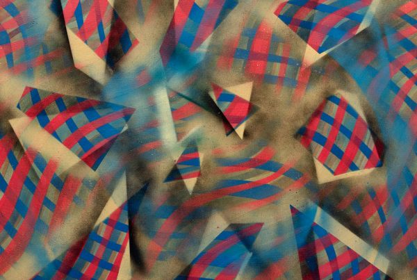 Jason’s Pick, 24” x 24” spray acrylic on wood panel, 2026