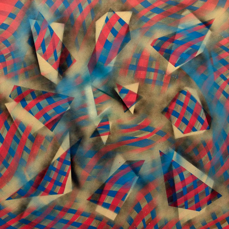 Jason’s Pick, 24” x 24” spray acrylic on wood panel, 2026